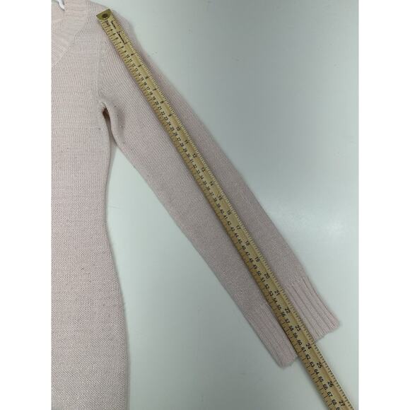 Derek Heart Womens Sweater Dress Size Medium Pink Long Sleeve Knit - Picture 8 of 10